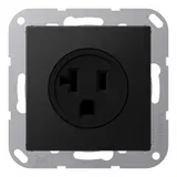 JUNG A521-20SWM internationale Steckdose A/AS US NEMA, 20 A | graphitschwarz matt