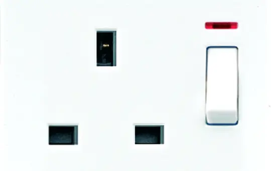 JUNG LS3171KOSW internationale Steckdose LS GB, Schalter, Kontrolllicht | schwarz