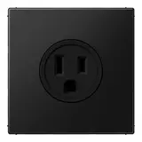 JUNG LS521-15SWM internationale Steckdose LS US NEMA, 15 A | graphitschwarz matt