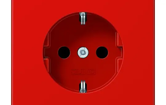 JUNG LS1520BFRT EDV-Steckdose LS Thermoplast | rot