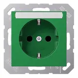 JUNG A1520BFNAGN beschr. EDV-Steckdose A/AS Standard | grün
