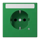 JUNG LS1520BFNAKOGN beschr. EDV-Steckdose LS Kontrolllicht, Berührungsschutz, Thermoplast | grün