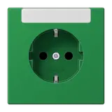 JUNG LS1520INAGN beschr. EDV-Steckdose LS SV, Berührungsschutz | grün