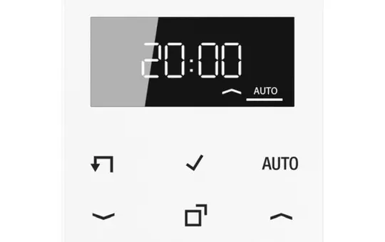 JUNG A1750DWW Timeraufsatz Serie A Standard, Display | alpinweiß