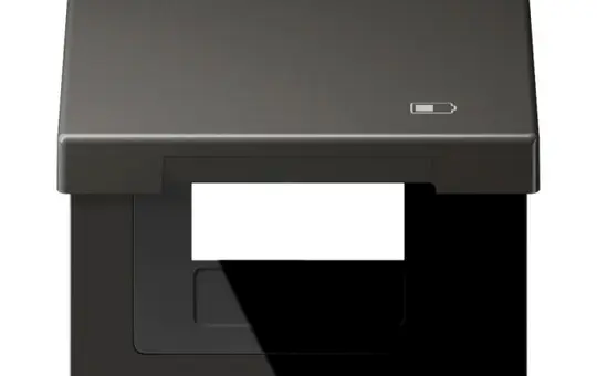 JUNG AL2990KLUSBAN Klappdeckel mit Symbol Serie LS Charger-Symbol | anthrazit