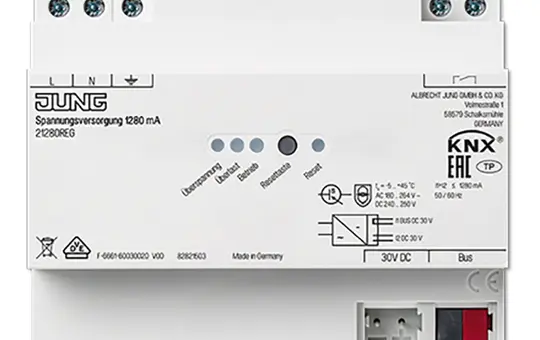 JUNG 21280REG KNX-Busspannungsversorgung 1280 mA