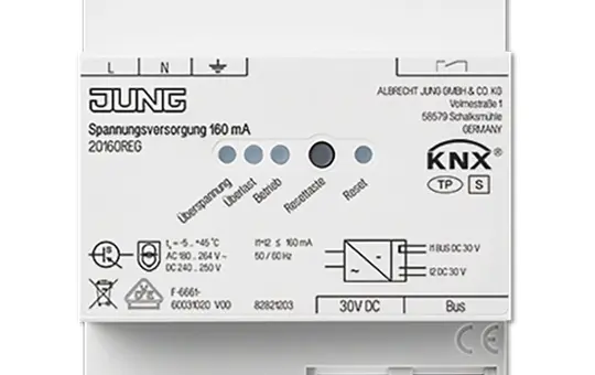 JUNG 20160REG KNX-Busspannungsversorgung 160 mA