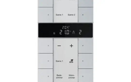 BUSCH-JAEGER SBS/U10.0.11-83 KNX-RTR-Nebenstelle Tenton 10-fach | alusilber