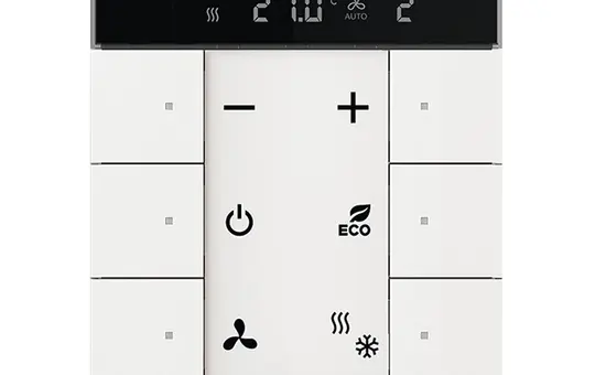 BUSCH-JAEGER SBC/U6.0.11-84 KNX-RTR Tenton 6-fach, CO2-/Feuchtesensor | studioweiß