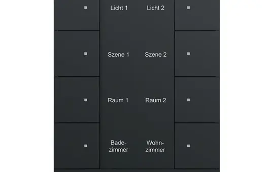 BUSCH-JAEGER SB/U8.0.11-885 KNX-Tastsensor Tenton 8-fach | schwarz matt