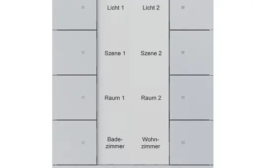 BUSCH-JAEGER SB/U8.0.11-83 KNX-Tastsensor Tenton 8-fach | alusilber