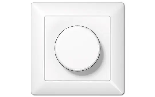 JUNG AS5544.03VWW Drehdimmer komplett Serie AS RL, LED, 200 W | alpinweiß