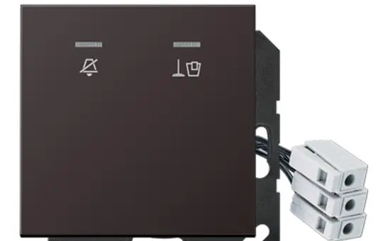 JUNG ALCUKO5M230D Hotelabdeckung mit LED-Einheit Serie LS 230 V | dark