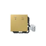 JUNG MECUKO5M230C Hotelabdeckung mit LED-Einheit Serie LS 230 V | messing classic