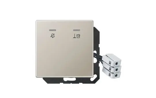 JUNG ESCUKO5M24 Hotelabdeckung mit LED-Einheit Serie LS 24 V | edelstahl