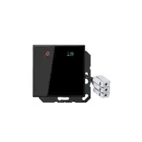 JUNG LSCUKO6M24SW Hotelabdeckung mit LED-Einheit Serie LS 24 V | glas schwarz