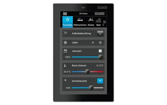 JUNG SC5SW Smart Control schwarz | 5 Zoll