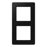 JUNG AF582BFSWM Abdeckrahmen A flow 2-fach | graphitschwarz matt