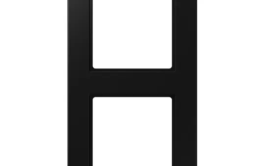 JUNG AF582BFSWM Abdeckrahmen A flow 2-fach | graphitschwarz matt