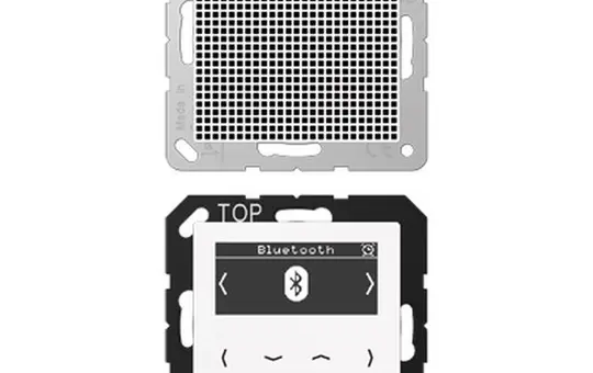 JUNG DABA1BTWW Unterputzradio-Set Serie A/AS DAB+, Mono, Bluetooth | alpinweiß