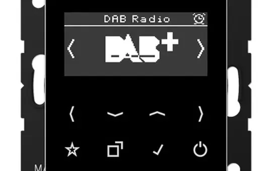 JUNG DABASW Unterputzradio Serie A/AS DAB+ | schwarz