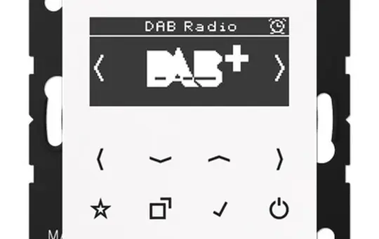 JUNG DABAWW Unterputzradio Serie A/AS DAB+ | alpinweiß