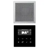JUNG DABAL1 Unterputzradio-Set Serie LS DAB+, Mono | aluminium/schwarz