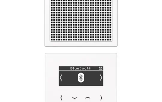 JUNG DABLS1BTWW Unterputzradio-Set Serie LS DAB+, Mono, Bluetooth | alpinweiß