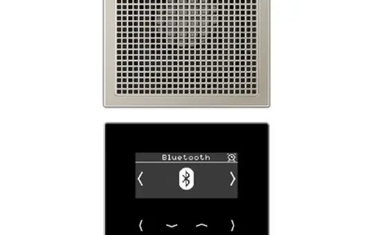 JUNG DABES1BT Unterputzradio-Set Serie LS DAB+, Mono, Bluetooth | edelstahl