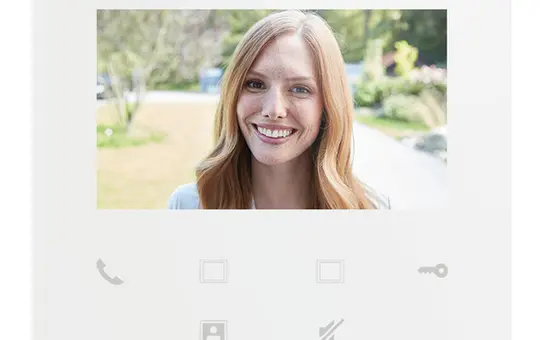 BUSCH-JAEGER M22401-W-03 Innenstation Video Welcome WLAN | glas weiß | 4,3 Zoll