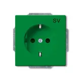 BUSCH-JAEGER 20EUCB-13-82-102 EDV-Steckdose Future SV, Berührungsschutz | grün