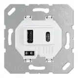 JUNG USB15CAWW USB-Ladegerät 15 W, USB-A & USB-C | alpinweiß