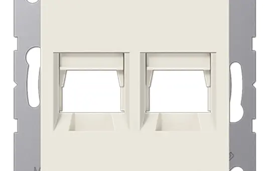 JUNG A1569-2WE Modular-Jack-Einsatz Serie A 2-fach, Assmann | weiß