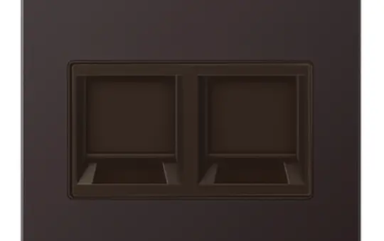 JUNG AL1969-25WED Modular-Jack-Abdeckung Serie LS 2-fach, für Kabel | dark