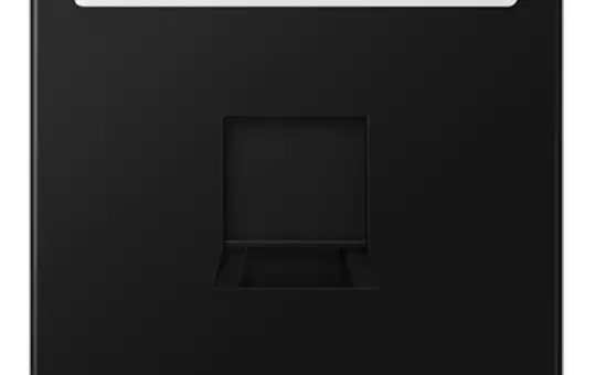 JUNG LS1969-1NAWESWM Modular-Jack-Abdeckung Serie LS 1-fach, Schriftfeld, für Universalmodul | graphitschwarz matt