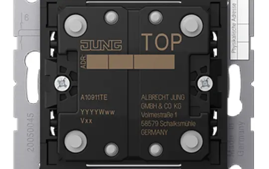 JUNG A10911TE KNX-Tastsensor F10 A/AS 1-fach, Erweiterung
