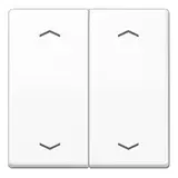 JUNG AS102PWW KNX-Wippe mit Pfeilsymbolen Serie AS 2-fach | alpinweiß
