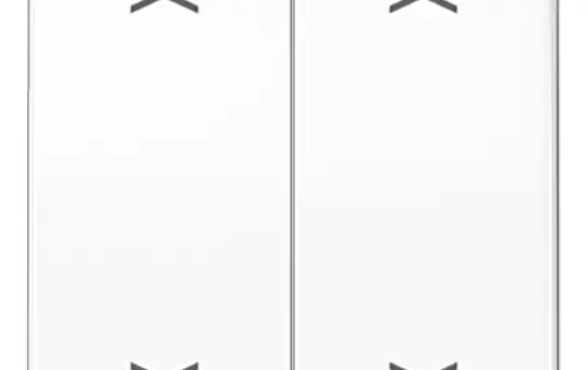 JUNG AS102PWW KNX-Wippe mit Pfeilsymbolen Serie AS 2-fach | alpinweiß