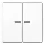 JUNG AS102KO5WW KNX-Kontrollwippe Serie AS 2-fach | alpinweiß