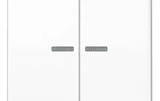 JUNG AS102KO5WW KNX-Kontrollwippe Serie AS 2-fach | alpinweiß