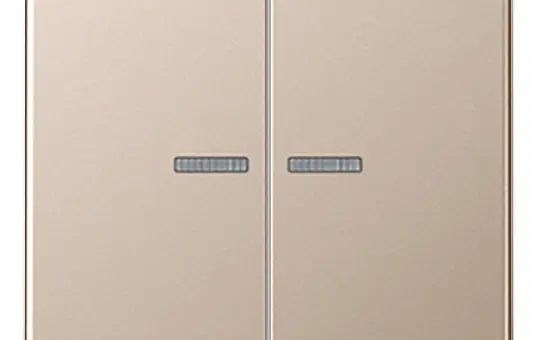 JUNG A102KO5CH KNX-Kontrollwippe Serie A 2-fach | champagner