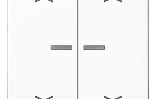 JUNG A102KO5PWW KNX-Kontrollwippe mit Pfeilsymbol Serie A 2-fach | alpinweiß