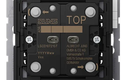 JUNG LSCD10721ST KNX-Tastsensor F10 LS 2-fach, Standard