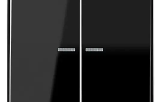 JUNG CD102KO5SW KNX-Kontrollwippe F10 Serie CD 2-fach | schwarz