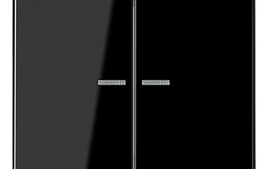 JUNG LS102KO5SW KNX-Kontrollwippe F10 Serie LS 2-fach | schwarz