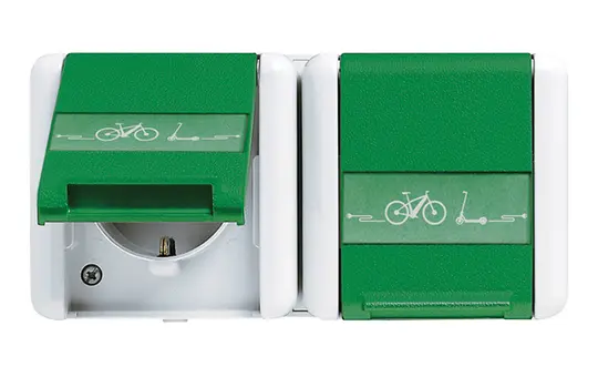 JUNG 8220GNNAWEB E-Bike-SCHUKO-Steckdose 2-fach