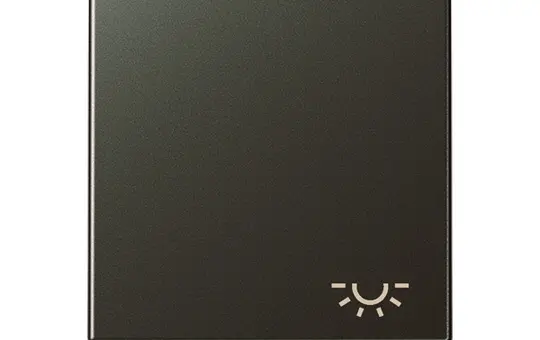 JUNG A590LMO beschr. Wippe Serie A 1-fach, Licht | mokka