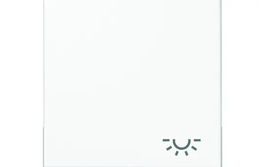 JUNG A590BFLWW beschr. Wippe Serie A 1-fach, Licht, Thermoplast | alpinweiß