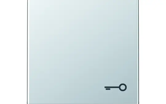 JUNG A590TAL beschr. Wippe Serie A 1-fach, Schlüssel | aluminium