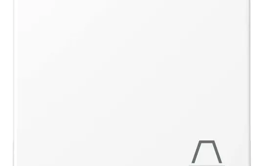 JUNG A590KWWM beschr. Wippe Serie A 1-fach, Glocke | schneeweiß matt